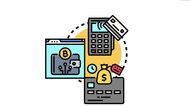 Digital wallet address facilitating secure online payments, financial transactions, and cryptocurrency operations through verification and authorization processes
