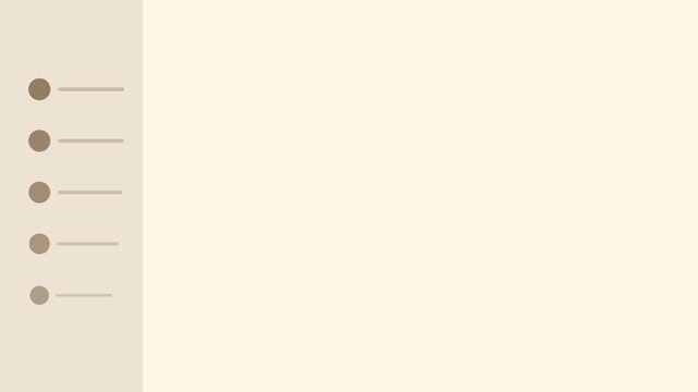 Minimalist beige list presentation animation background
