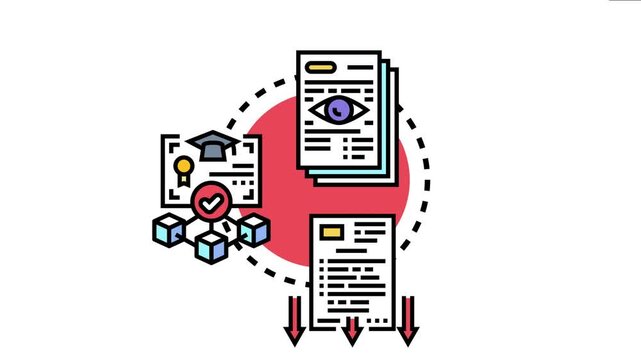 Digital documents are undergoing a secure e notarization and authentication process, ensuring legal validity and trust through a decentralized network and electronic signature