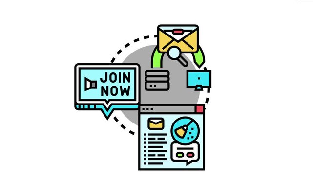 Authenticated email system connecting a secure server and computer, handling digital verification, online communication, and promotional messages like join now within a web interface