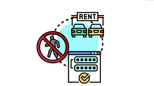 Guest vehicles needing authentication to enter a restricted area, symbolizing secure access control and digital verification processes for authorized entry and rental services