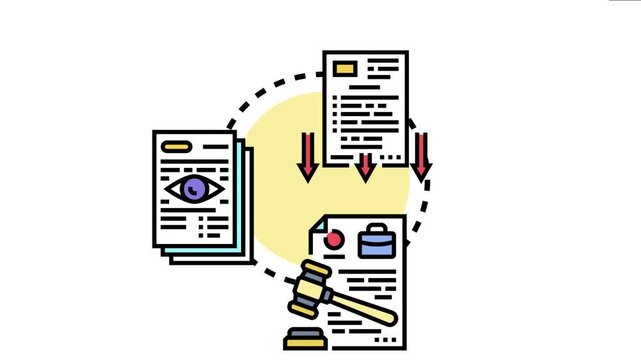 Complex system the authentication process for legal documents, involving careful verification, reviewing crucial evidence, and ensuring fairness with legal judgment