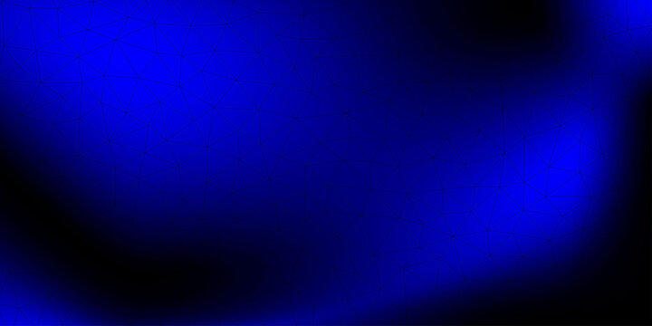 Blue Neon Low Poly Background