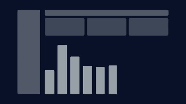 Modern Dark Analytics Dashboard with Interface Elements