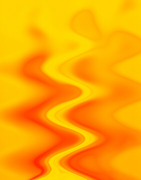 Abstract background with soft wavy lines in vibrant shades of yellow and orange for creative graphic design projects