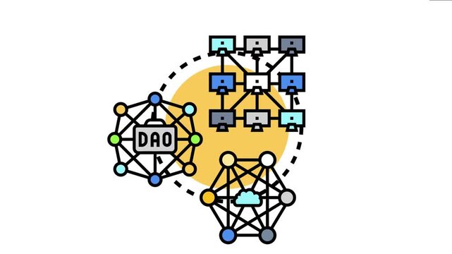 Data authority distributing across an interconnected network system, involving decentralized autonomous organization - dao - concepts and cloud computing infrastructure