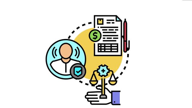 Authorized endorsement concept demonstrating a legal agreement, financial contract, and trusted influencer communication process