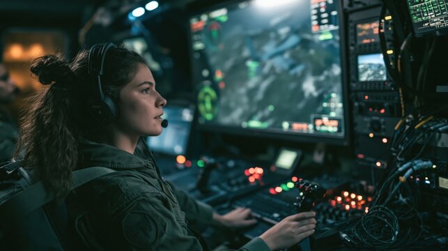 UAV Operator Monitoring Drone Reconnaissance Mission