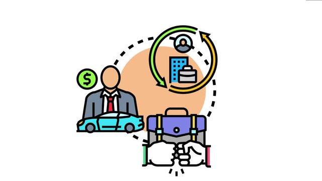 Business partners forming authorized network and managing sales processes, building relationships and closing deals for corporate distribution, creating value in the marketplace