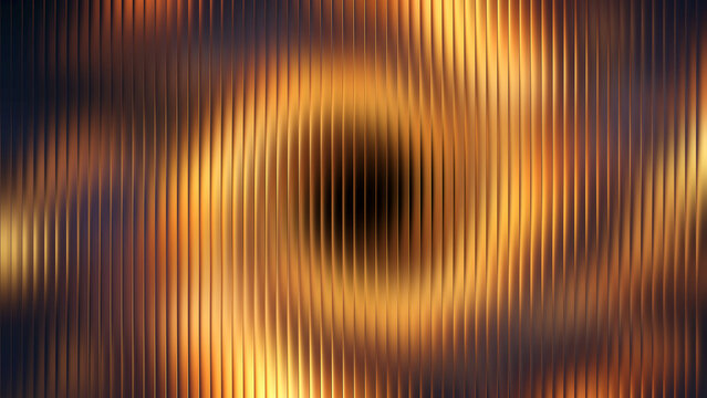 Abstract warm glow pattern with vertical ripples and bokeh effect during golden hour for design concepts