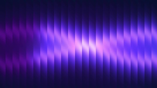 Abstract purple glass light bars creating a dynamic digital animation