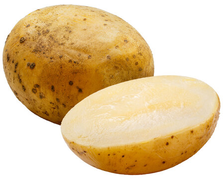 Baked Potatoes isolated on white background, Roast Potatoes isolated on white background with png file.