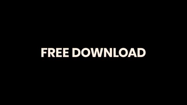 Free Download Burn Text Reveal Animation 4K Call to Action for Digital Resources Files Templates Software and Online Content