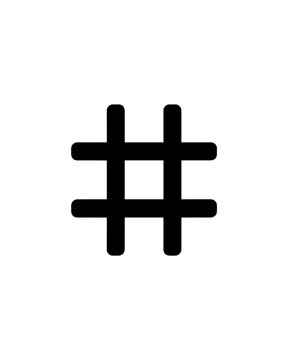 Hashtag Number Sign Social Media Symbol Icon