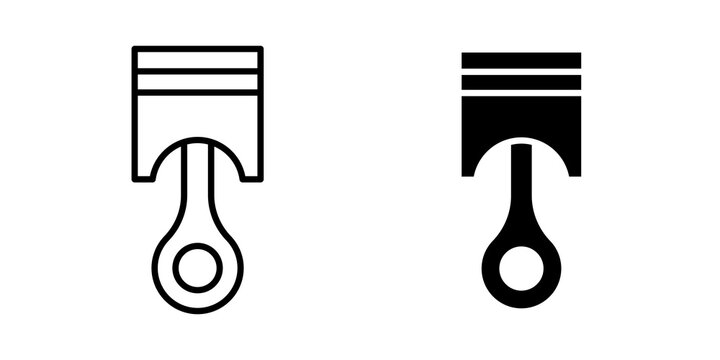 Piston icon for infographic projects