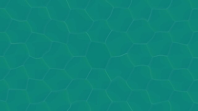 Teal hexagonal pattern animation displays seamless geometric tiles. Hexagonal pattern teal texture features smooth subtle shadow details. Pattern teal hexagonal is neat.