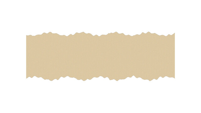 Torn Paper Strip with Rough Edges for Text Placement on a Neutral Surface