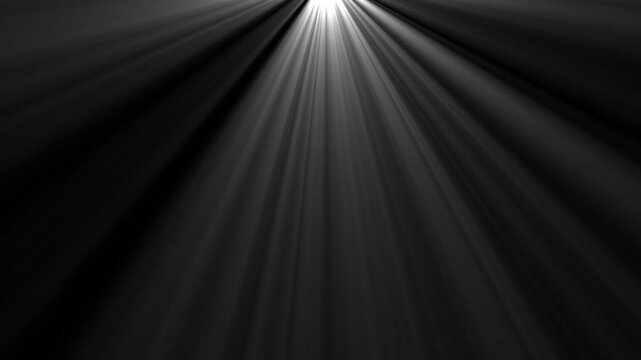 Glowing light rays burst on transparent background. Isolated white light rays animation. Shine or sun effect on black screen. sun light lens flares art animation background, white light rays looping