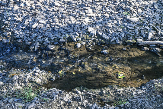 Secheresse de la Rulles Wallonie Belgique