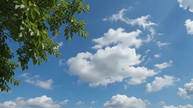 blue sky with clouds