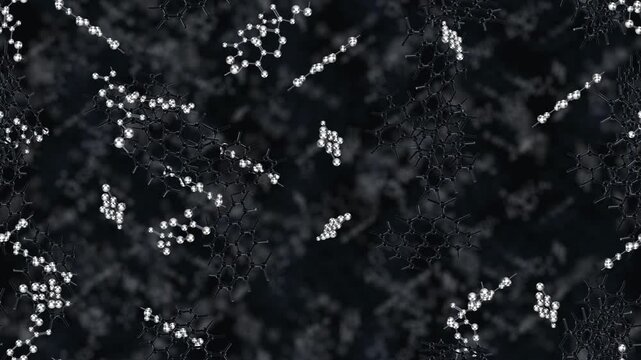 Graphene Nanoplatelets PET loop tile swirl background. This Polyethylene terephthalate and graphene footage is loopable and tileable and can create an endless and seamless background texture.