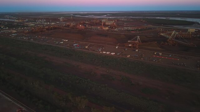 Port Hedland Resources Shipping Aerial BHP