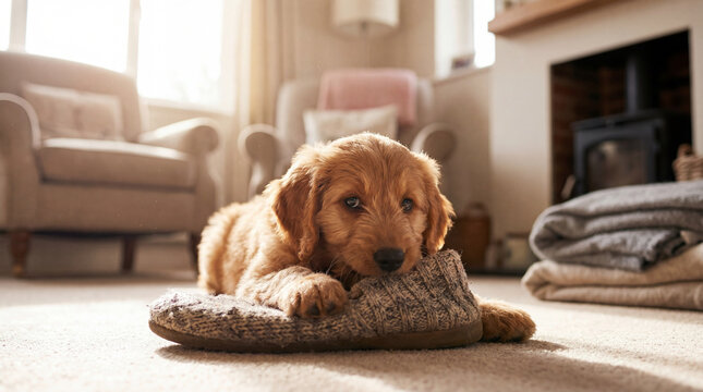 Dog resting in veterinary clinic, creative anthropomorphic lifestyle scene exploring animal behavior, responsible care, companionship, wellbeing, humane values, education, modern lifestyle