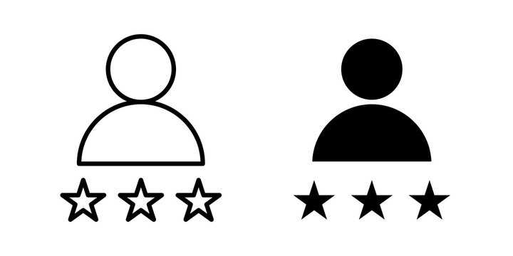 Customer satisfaction icon outline symbols series