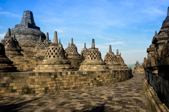 Indonesia, Java, Borobudur Temple Complex