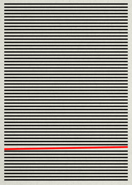 Minimal abstract geometric lines with one red accent line