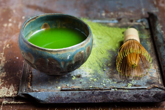 Chawan of matcha tea