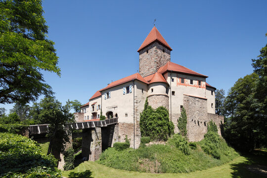 Germany, Bavaria, View of Wernbergcastle