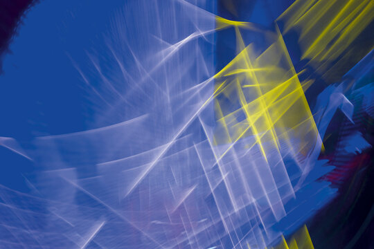 Germany, Bavaria, Munich, Abstract pattern of neon lights