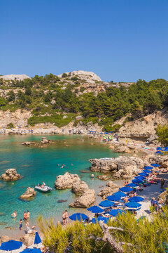 Greece, Rhodes, Anthony-Quinn-Bay near Ladiko