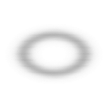 Abstract Halftone Oval Ring Dot Pattern