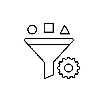 Data Filtering Funnel and Settings Icon