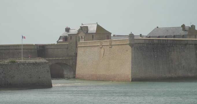 The Citadel of Port-Louis (Citadelle de Port-Louis) at the entrance to the Lorient anchorage in southern Brittany, France.