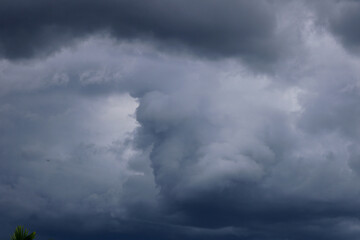 Obraz premium Image of monsoon clouds in India.