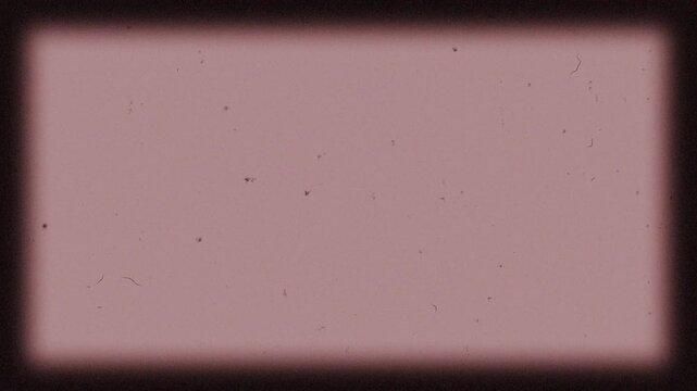 Vintage Super 8 film frame overlay background. Dusty retro film grain with dust and hair scratches. Old cinematic vignette border effect. Authentic analog look for video editing.