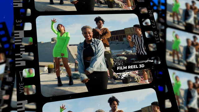 Film Reel 3D Slideshow
