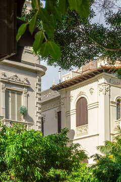 Ornate architecture in Santa Cruz de Tenerife Spain