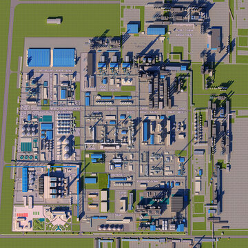 Giant Wastewater Treatment Plant Complex for Industrial and Municipal Water Recovery