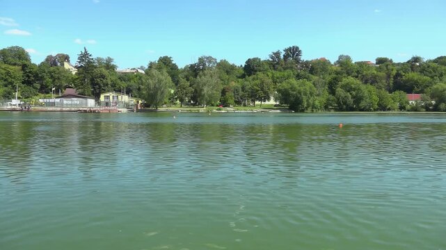 River water pollution during hot summer periods. Adverse epidemiological conditions. Environmental and sanitary monitoring concept.