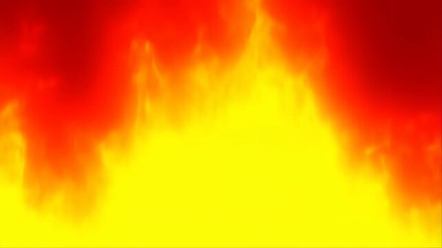 Flame Animation with Glowing Orange and Yellow Fire Effects in Dynamic Motion and Fire Animation and Glowing Flame