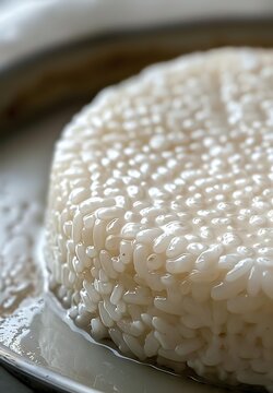 Steamed corn cob with kernels intact in a white ceramic bowl