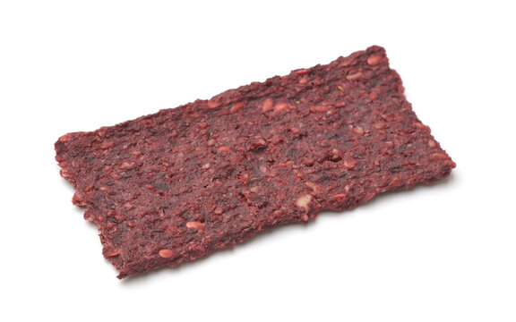 Natural beetroot crispbread with sesame seeds