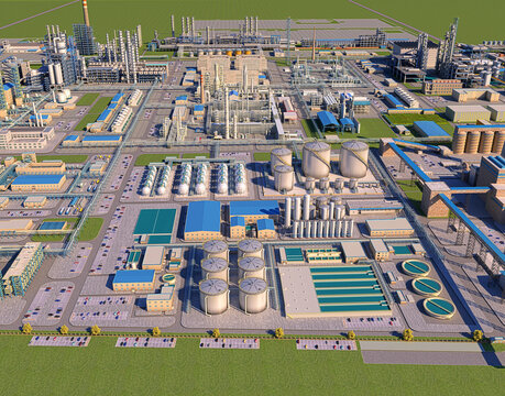 Giant Wastewater Treatment Plant Complex for Industrial and Municipal Water Recovery