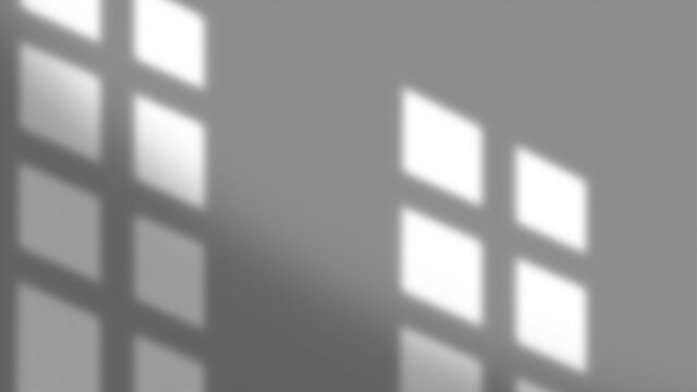 Shadow overlay effect isolated on transparent background, png. Light and shadows from window. Mockup of transparent shadow overlay effect and natural lightning in room interior
