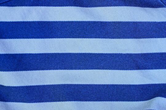 striped blue white fabric texture from old clothes