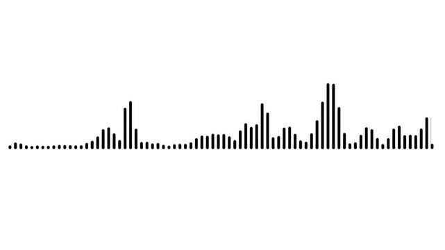 sound wave pattern on black background audio visualizer waveform animation music audio waveform music waveform